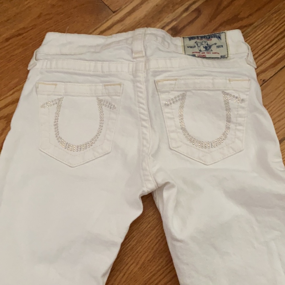 True Religion white jeans size 25